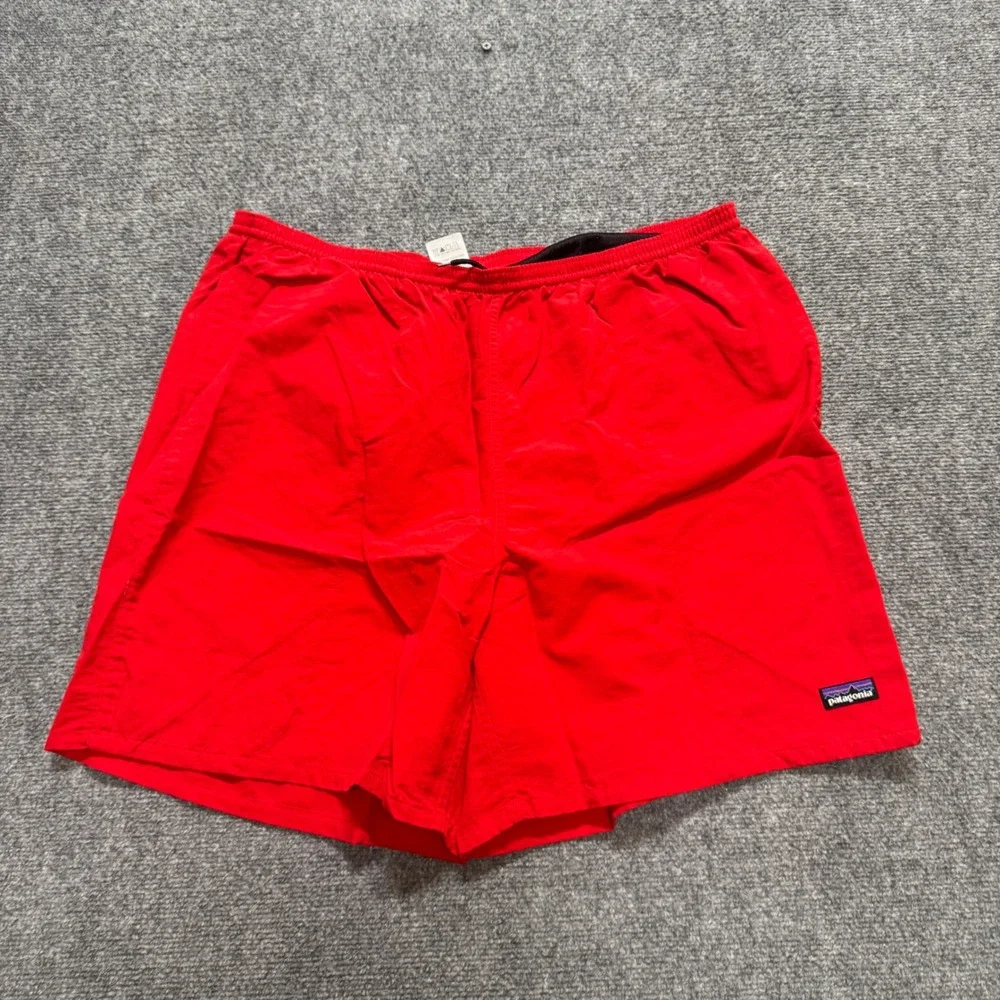VTG Patagonia Baggies Shorts Mens XL Red Lightweight 4